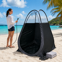 Cabine de toilette portable pliable, cabine de change pop-up, tente d'intimité, tente de douche de camping imperméable pour l'extérieur