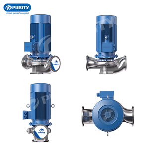 Pompe à eau centrifuge verticale triphasée en acier inoxydable de haute qualité, 20m3/h, norme ISO, moteur AC - Product Image 2