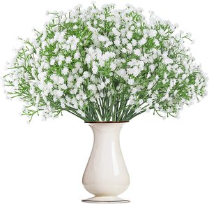 Fleur artificielle Gypsophile (Souffle de bébé) blanche, toucher réel, pour décoration de mariage - Product Image 5