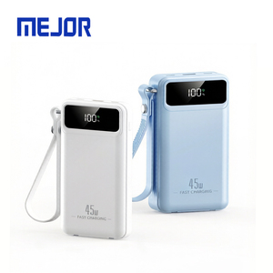 Batterie externe 20000mAh 45W Type-C à charge rapide, chargeur portable avec câble intégré pour ordinateur portable - Product Image 1