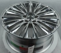 Jantes en alliage d'aluminium forgé à 5 trous, 18-22 pouces, finition argent poli, neuves, PCD ET personnalisé