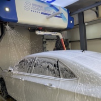 Máquina Automática de Lavado de Autos Pequeña, Económica, Sin Contacto, de Alta Presión 360 con Secador para Pequeñas Empresas