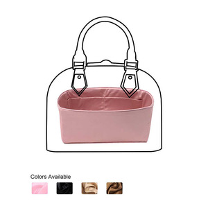 Kosmetiktasche Kosmetikorganizer aus Rindsleder und Satinstoff Kleine Damenhandtasche mit Anhängern Wasserdicht Umweltfreundlich Leichtgewichtig - Product Image 2