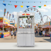 Nouvelle machine à pop-corn au caramel industrielle commerciale en acier inoxydable à chauffage électrique puissant pour cinémas, centres commerciaux et magasins d'alimentation