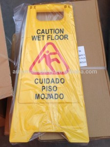 Voorzichtigheid Natte Vloer Vouwen Veiligheid Teken Plastic Waarschuwing Teken - Product Image 3