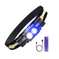 Lampes frontales LED haute puissance pour la randonnée, petites lampes frontales LED personnalisées, lampe torche frontale pour la pêche et le cyclisme