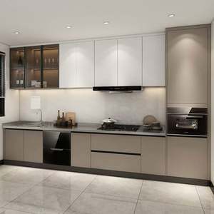 Black Modern <b>Kitchen</b> Cabinets Complete <b>Furniture</b> Wood <b>Kitchen</b> Cabinet Designs - Product Image 4