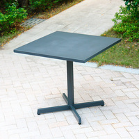 Vente en gros de meubles d'extérieur Offre Spéciale moderne métal patio jardin table à manger carrée pliable table d'appoint d'extérieur table basse