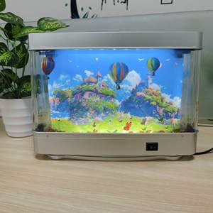 Jsd Bestseller Abs Kleine Elektronische <span class=keywords><strong>Aquarium</strong></span> Luxe Led Nachtlampje Milieuvriendelijk Huisdiermateriaal Doos Voor Gebruik In De Woonkamer - Product Image 5