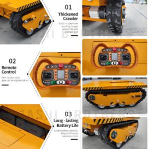 Theo dõi tàu sân bay theo dõi Dumper bánh xích tàu sân bay Dumper theo dõi vận chuyển Chassis Trung Quốc nhỏ cao su theo dõi tàu sân bay điện từ xa - Product Image 4