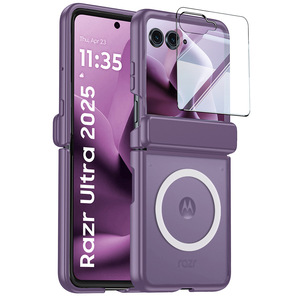 Funda Protectora de Lujo para <span class=keywords><strong>Motorola</strong></span> <span class=keywords><strong>Razr</strong></span> 60U con Anillo Magnético en el Eje Central, Funda Integrada para Teléfono MOTO 2025 con Película Protectora - Product Image 5