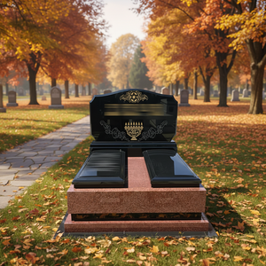 Stèles et pierres tombales en granit allemand, pierre tombale commémorative allemande, pierre tombale en granit noir allemand pour commémoration - Product Image 1