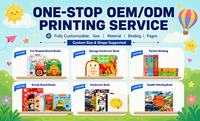 Usine d'impression de livres cartonnés personnalisés, livres pour bébés et tout-petits en couleur, livres d'histoires pour enfants en carton avec coins arrondis, livres d'éducation précoce pour enfants, OEM ODM