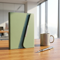 Libreta de Regalo Empresarial con Logotipo Personalizado OEM, Directo de Fábrica, Libreta A5 Triple Plegable de PU con Cierre Magnético