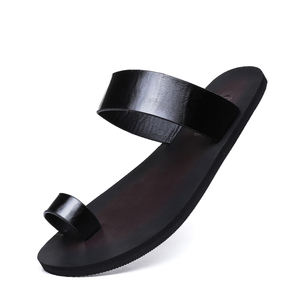 รองเท้าแตะสำหรับผู้ชายรุ่นใหม่คุณภาพสูงมีสไตล์โรมรองเท้าแตะหนังแท้ชั้นบนสุดสำหรับผู้ชายไซส์ใหญ่47กันลื่นแบรนด์แฟชัน - Product Image 5