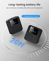 Mini micrófono profesional 3 en 1 para IPhone Android 328ft Range 20H Batería Cancelación de ruido TikTok Grabación inalámbrica
