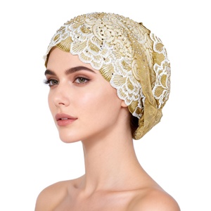 Hiyab Instantáneo de Moda 2026, Elegante y Lujoso, con Cuentas, para Bodas y Banquetes, para Mujeres, <span class=keywords><strong>F122</strong></span> - Product Image 6