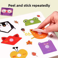 Toddler Educational Quiet Book Puzzle Paste Matching Game Kids Early Learning Activities Picture Books Magic Tape Wooden Books