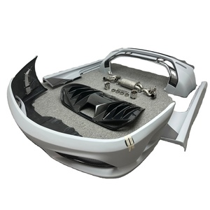 Nuevo Kit de Conversión de Carrocería Estilo Scuderia, Parcialmente en Fibra de Carbono, con Tornillos, para F430 2005-2009, Parachoques Delantero/Trasero, Salida de Escape, Faldones Laterales - Product Image 1