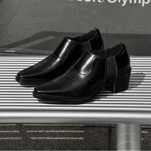 Zapatos de Cuero Formales de Negocios Estilo 2026, de Una Pieza, para Hombre, con Aumento de Altura, para Oficina, Boda, Compromiso y Matrimonio - Product Image 6