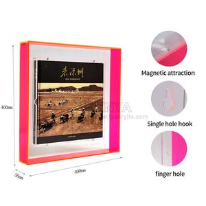 Porte-livre en acrylique de nouvelle conception |   Étui de présentation magnétique pour livres avec trou pour le doigt et crochet pour le rangement des livres <span class=keywords><strong>à</strong></span> la maison ou au bureau - Product Image 3