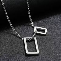 Collier de perles unisexe style hip-hop, chaîne de pull géométrique unique en alliage pour couple, accessoire de mode, cadeau tendance
