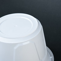 Boîte à bento LANKE de haute qualité, anti-fuite, en plastique recyclable, ronde, avec couvercle à fermeture pour la conservation de la fraîcheur