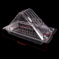 Boîte cadeau en plastique PET jetable personnalisable pour gâteau, dessert et sandwich, impression en relief pour emballage