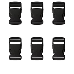 Durable Black Plastic Side Release Sliding Buckles for Bags Belts <b>Backpack</b> Luggage <b>Straps</b> Garment Accessories - Product Image 1
