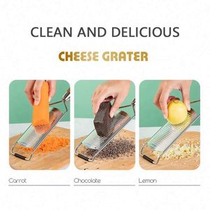 Razor-Sharp <b>Kitchen</b> <b>Gadgets</b> with Plastic Handle Stainless Steel Ginger Lemon Zester and Parmesan Cheese Grater for Vegetables - Product Image 4