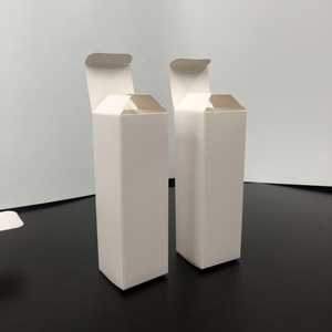 Hộp nhỏ màu trắng bao bì tùy chỉnh bao bì hộp mỹ phẩm màu trắng với logo đồng bằng hộp giấy trắng - Product Image 3