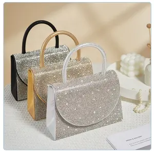 Wholesale Water Diamond Flip Handbag Clutch Bag Luxury Evening Bags In Stock