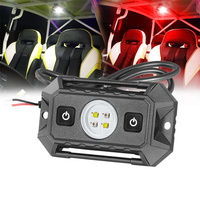 Luz LED de Domo para UTV de 12V con Interruptor, Montaje con Abrazadera para Barra Antivuelco de 1.5 - 2.0 Pulgadas, Modos de Luz Dual Blanca y Roja, Haz de Luz Amplio