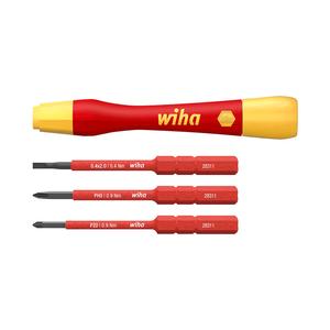 Juego de Destornilladores Aislados para Electricista WI43167 de 4 Piezas, Mango Ergonómico Rojo-Amarillo para Mantenimiento Profesional - Product Image 1