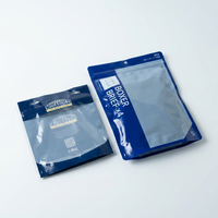 Sac d'emballage en plastique personnalisé à fermeture éclair sur 3 côtés avec fenêtre transparente pour sous-vêtements, chaussettes, gants, vêtements