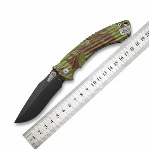 Navaja de Bolsillo Micro Tech Amphibious D2 de Acero de Alta Calidad con Mango de Aluminio y Hoja de Acero Inoxidable, Personalizable OEM para Camping - Product Image 5