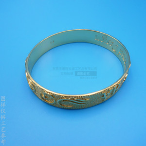 Custom Made 24K Gold Plated Bracelet <b>Letter</b> Design <b>Brass</b> Jewelry For Women Gift Fashion Cuff Bracelet - Product Image 2