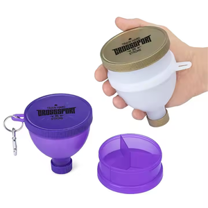 <span class=keywords><strong>Mini</strong></span> Recipiente Portátil de Plástico para Proteína em Pó com Funil e Logo Personalizado <span class=keywords><strong>Mini</strong></span> Garrafa de Armazenamento - Product Image 4