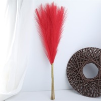 Fleur artificielle en soie de 55 cm, herbe de la pampa, décoration intérieure/extérieure pour mariage et salon, arrangement floral