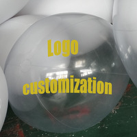 Ballon de plage transparent en PVC grande taille, personnalisable avec logo, diverses tailles, pour intérieur et extérieur, performance optimale, vente chaude