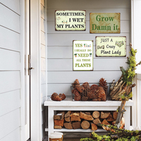 Letrero Metálico Retro para Amantes de las Plantas, con la Frase 'Sí, realmente necesito todas estas plantas', Decoración de Pared para Jardín, Invernadero y Hogar