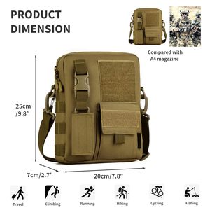 Bolso Bandolera de Nailon Premium, Impermeable, Multifuncional, Pequeño, Estilo Táctico, para Viajes Diarios - Product Image 2