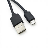 Câble USB COMTON 2.4A haute vitesse USB 2.0 type Micro-B mâle vers type-A mâle, câble de données TPE synchronisation charge rapide USB CABLE