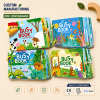 Set de Libros de Actividades Montessori para Niños al por Mayor, Libros de Actividades con Temas de Animales, Alfabeto y Matemáticas para el Aprendizaje Preescolar, Regalo Educativo