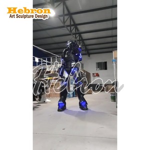 Costume de robot LED, tenue de pole dance, vêtements de rave, bandes lumineuses LED, échasses et costumes de clowns - Product Image 4