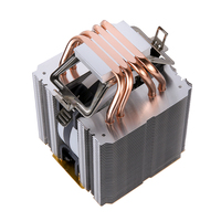 QiuzAim Pendingin CPU Tower 90mm Rendah Kebisingan dengan 4/6 Pipa Tembaga, Kipas Pendingin Udara untuk Soket 2011 X79 X99, Pendingin Desktop