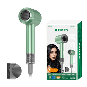 Sèche-cheveux haute vitesse Komei, moteur DC, vert émeraude, 240V, norme européenne, avec concentrateur et diffuseur - Product Image 5