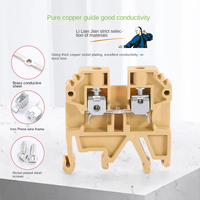 Bloc de bornes universel modulaire à montage sur rail DIN, connecteur de raccordement à vis pour armoire de distribution électrique