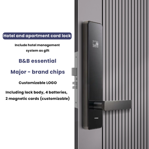 מערכת נעילת דלתות חכמה אינטגרלית למלונות עם כרטיס פתיחה, מערכת בטיחות חכמה עם תוכנת ניהול מלונות, מנעול חכם למלונות עם מפתח - Product Image 2