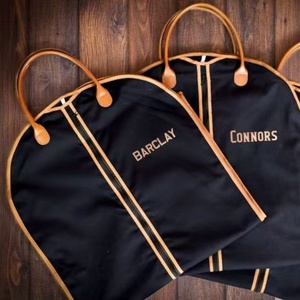 Oxford vêtement sac PU garniture bonne qualité vêtements sacs Logo impression ou broderie anti-poussière sacs pour femmes hommes maison stockage - Product Image 5